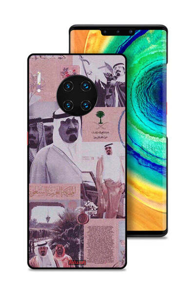 Tolwak غطاء حماية لهاتف هواوي ميت 30 إي برو 5G، ملصق الملك عبدالله العتيق