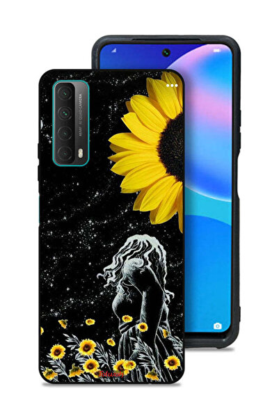 Tolwak غطاء حماية لهاتف هواوي بي سمارت (2021) بتصميم فتاة تنظر إلى القمر