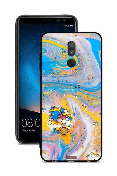 Tolwak غطاء حماية لهاتف هواوي ميت 10 لايت بتصميم جواهر تجريدية ملونة
