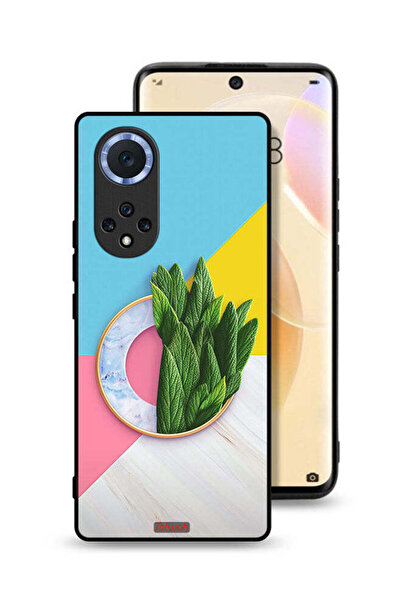 Tolwak غطاء حماية لهاتف هواوي نوفا 9 بنمط أوراق تجريدية