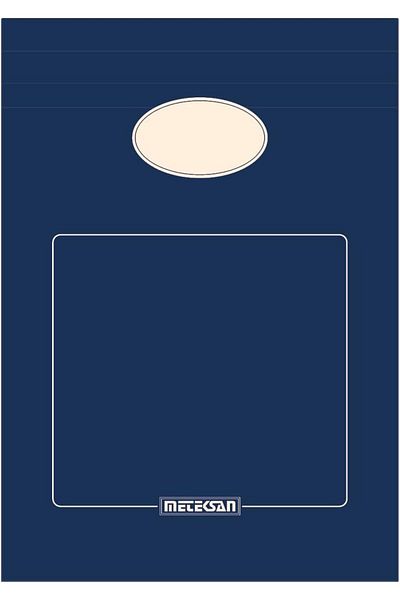 Mena Rise Diyar-Ifırsatshop A5 Cardboard Cover Notepad, Office Series, 80 Sheets, Plain, Navy 1017157