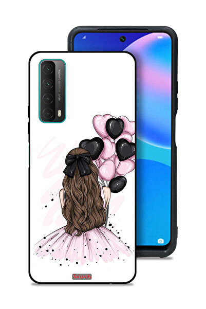 Tolwak غطاء حماية لهاتف هواوي بي سمارت (2021) بتصميم فتاة تحمل بالونات