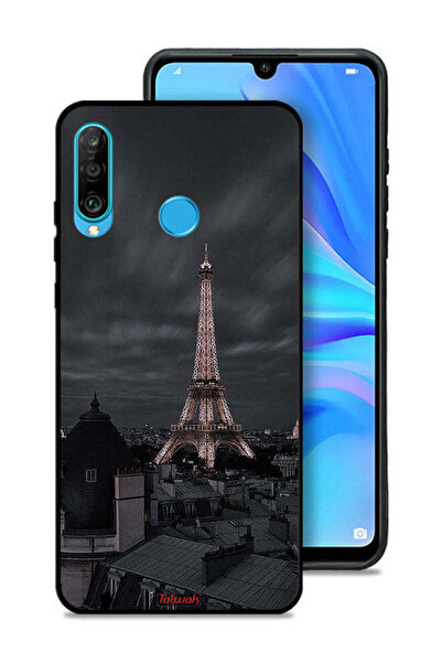 Tolwak غطاء حماية لهاتف هواوي بي 30 لايت بتصميم برج إيفل في الليل