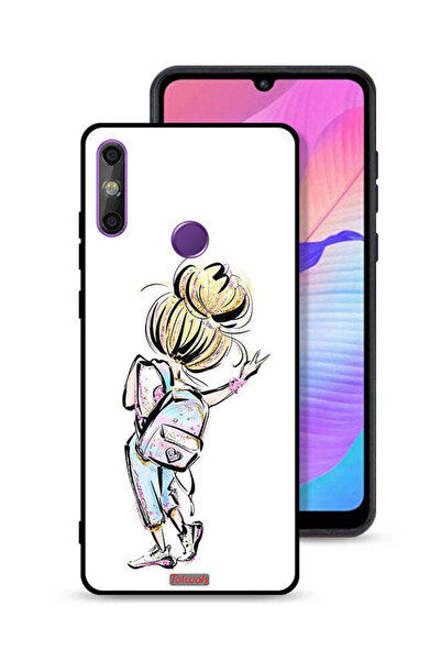 Tolwak غطاء حماية لهاتف هواوي إنجوي 20e بطبعة فتاة مدرسية