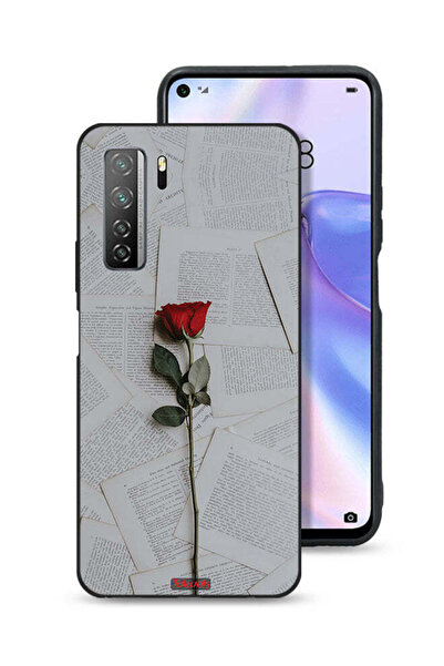 Tolwak غطاء حماية لهاتف هواوي P40 لايت 5G وردي على ورق