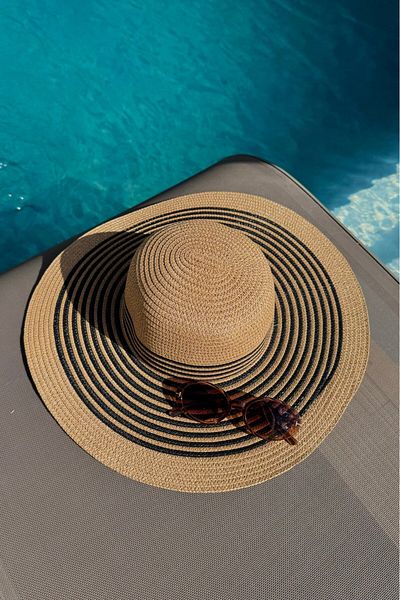 lurex moda Straw Hat