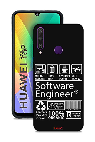 Tolwak غطاء حماية لهاتف Huawei Y6p - ملصق مهندس برمجيات