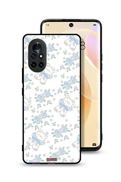 Tolwak غطاء حماية لهاتف هواوي نوفا 8 مع دب تيدي لطيف وأيقونة زهور