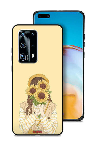 Tolwak غطاء حماية لهاتف هواوي بي 40 برو بلس 5G بنقشة عباد الشمس