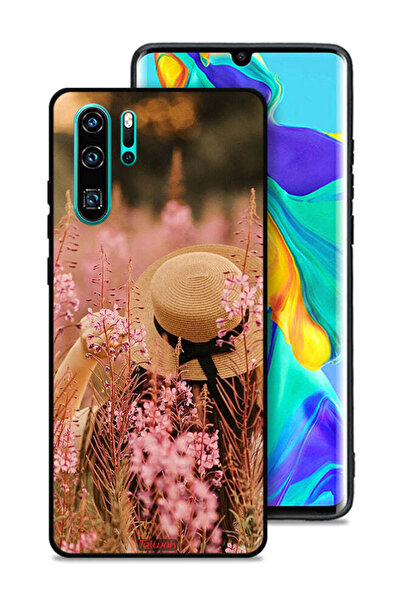 Tolwak غطاء حماية لهاتف هواوي P30 Pro بتصميم فتاة قبعة مزينة بالزهور