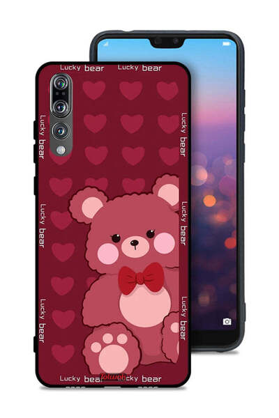 Tolwak غطاء حماية هواوي بي 20 برو بتصميم الدب المحظوظ