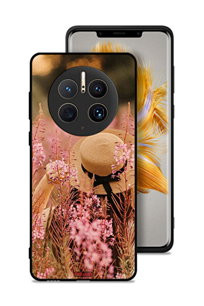 Tolwak غطاء حماية لهاتف هواوي ميت 50 برو بتصميم فتاة قبعة مزينة بالزهور