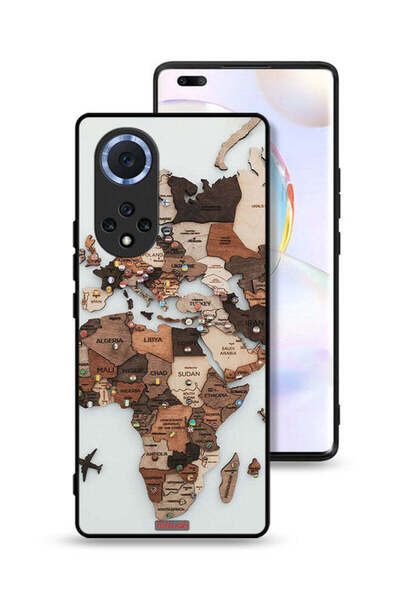 Tolwak غطاء حماية لهاتف Honor 50 Pro بتصميم خريطة العالم