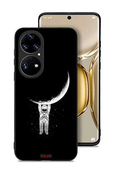 Tolwak غطاء حماية لهاتف هواوي بي 50 برو معلق على سطح القمر