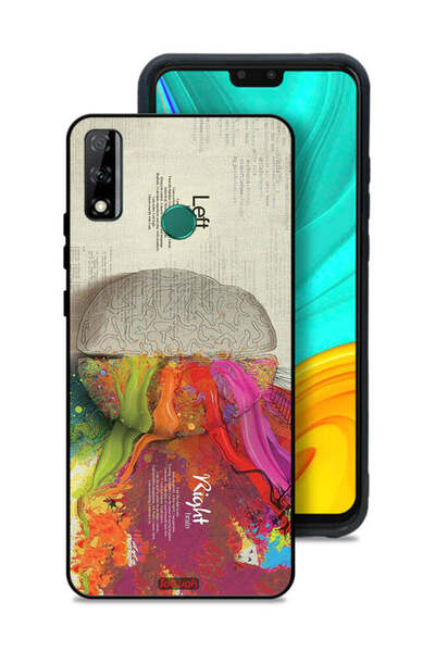 Tolwak غطاء حماية لهاتف Huawei Y8s بتصميم تجريدي لعلم الدماغ