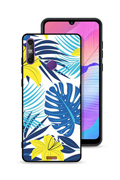 Tolwak غطاء حماية لهاتف هواوي إنجوي 20e برسومات ريش وزهور