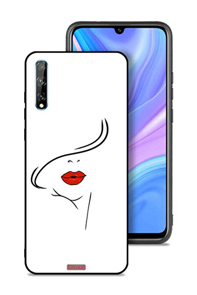 Tolwak غطاء حماية لهاتف هواوي بي سمارت إس بتصميم وجه فتاة