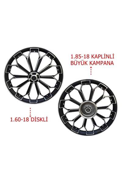 SEVGENT 125Cg Ön-Arka Jant Örümcek Siyah