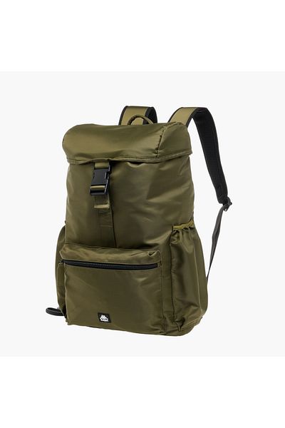 Kappa Drawstring Backpack with Adjustable Straps and Buckle Closure