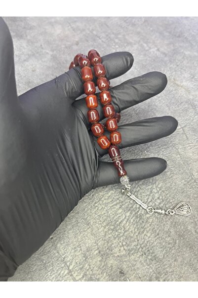 Mos Tespih Ottoman Similar Rod Clamping Amber Prayer Beads