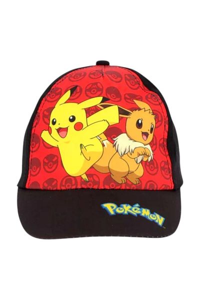 Pokemon Boys' cap, black, size 56 cm, So fun, Pokemon