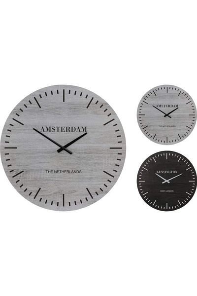 Excellent Wall clock Amsterdam 600 x 45 mm grey