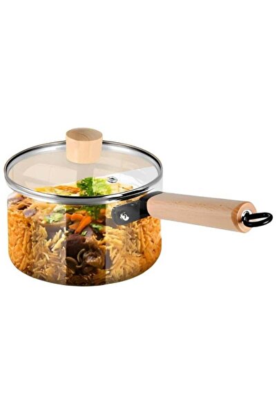 DLC 1.8L Capacity Glass Cooking Pot