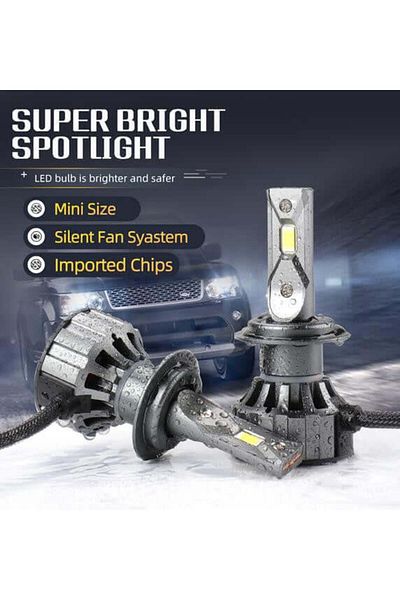 divendi-ro Set of 2 LED bulbs H7 model V20, power 120W, Canbus, 12000Lm, 6000K, IP67