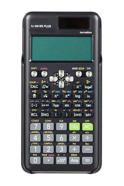 Toybox 2 Line Display Scientific Calculator For Student & Financial use with Fractions Chemistry-Math-Gener
