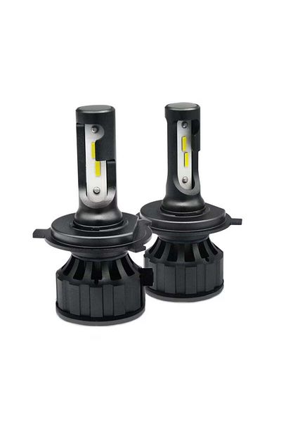 divendi-ro Set of 2 H4 LED bulbs, Canbus, 120W, error-free, 12000LM, off-white light
