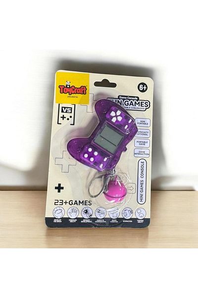 CNS Concept Real Tetris Keychain ​​Bag Ornament Purple