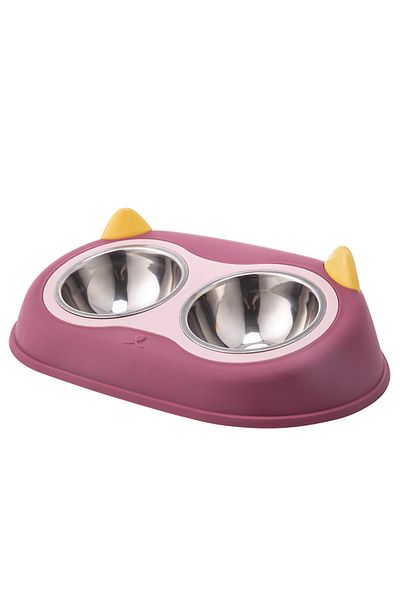 FizioTab Castron cu 2 boluri FizioTab® si 2 Pungi Igienice, pentru Pisici si Caini de talie Mica, pentru Man