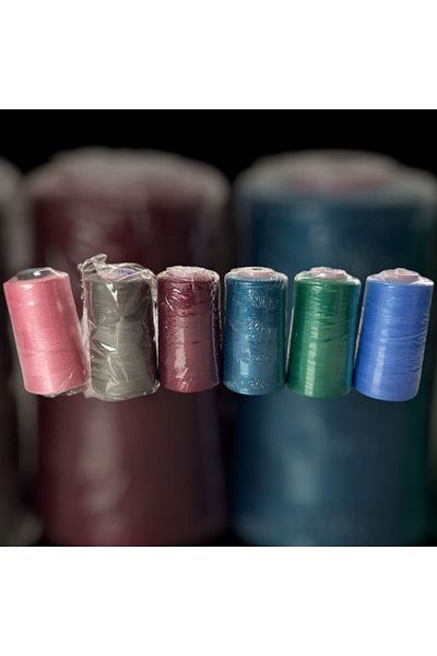 BİGÜMEX Colored Sewing Thread with Fishing Rod 6 Pcs (No9)