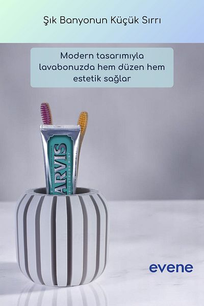 Evene Θήκη οδοντόβουρτσας Βάση οδοντόβουρτσας Βάση οδοντόβουρτσας Λευκό χρώμα Μοντέλο 79