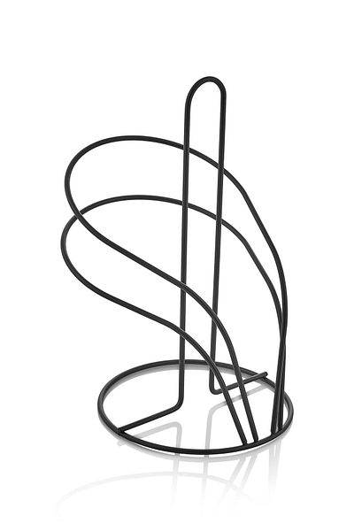 İLİVA Black Metal Countertop Paper Towel Holder