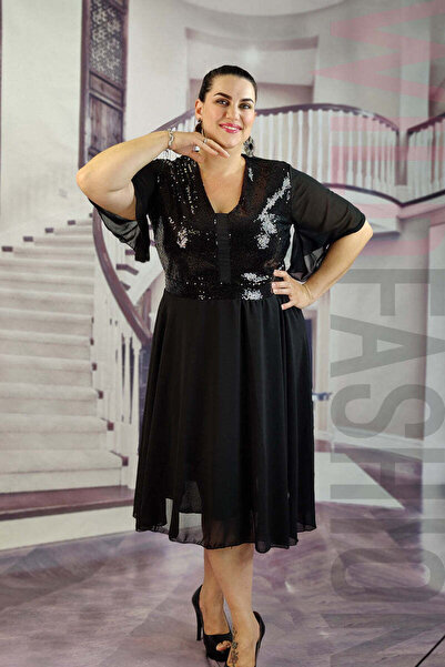 WildFashion Elegant evening dress with sequins and veil A768-1