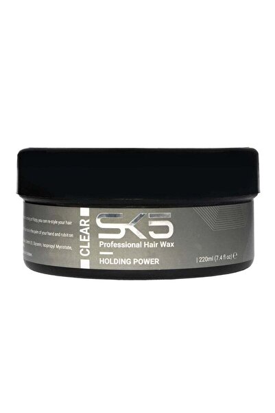 SK5 Professional Clear Styling Wax - Ultimate Hair Holding Power 220ml
