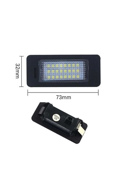 divendi-ro Set of 2 LED lamps for car number plate, Audi compatible, no burned out bulb error, cool white light