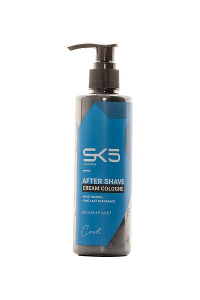 SK5 Cool After Shave Cream Cologne - Vitamin-Enriched Skin Protection, 250ml