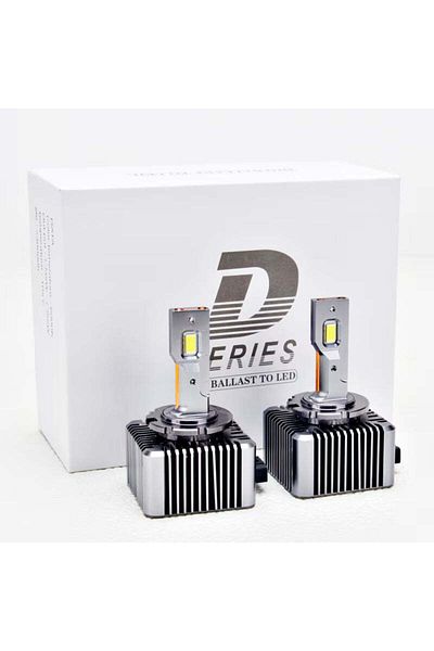 divendi-ro Set de 2 becuri Xenon LED D1S 6500K, 10000LM pentru VW, BMW, Audi