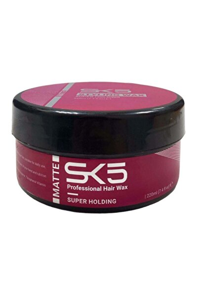 SK5 Super Holding Hair Styling Wax - Professional Texture, 220ml