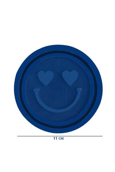 Graffiti Resin قالب سيليكون للوجه المبتسم 10×10 سم