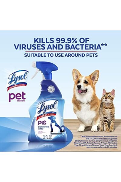 Lysol Pet Solutions – Disinfecting Cleaning Spray, Citrus Blossom Scent, 32 Fl Oz