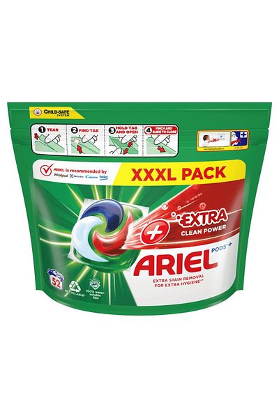 Ariel Extra Clean Power laundry capsules 52 pcs.