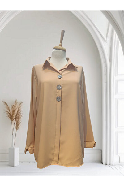 DENİZLİFE Kadın taş detaylı bluz