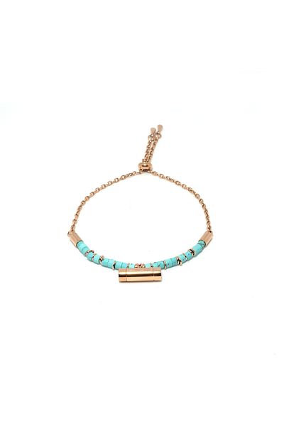 tzachebot Mediterranean vibes rose gold aroma bracelet with diffuser for essential oil or perfume