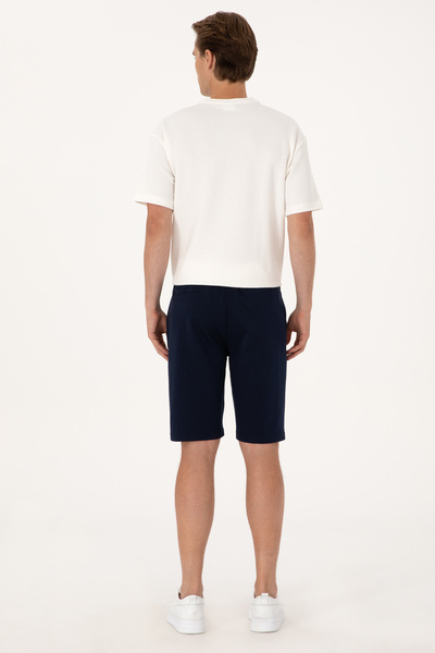 U.S. Polo Assn. Erkek Lacivert Örme Şort 50305925-VR033