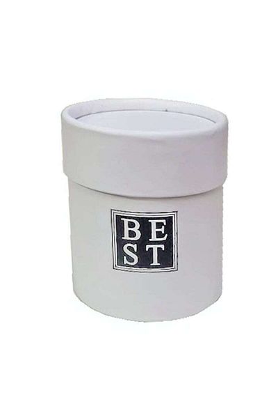 OEM Set 6 cutii Best, alb, diametrul 6 cm, inaltime 8 cm
