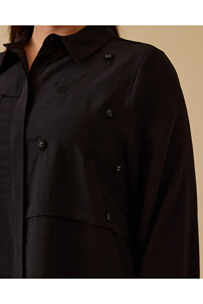 Gala-Xi Large Size Embroidery Detailed Tunic