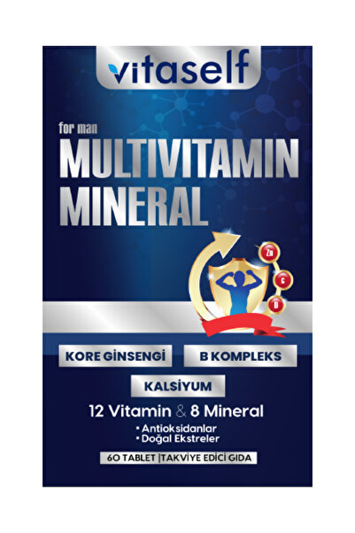 Vitaself Men Multivitamin & Mineral 60 Tablet (Erkeklere Özel)